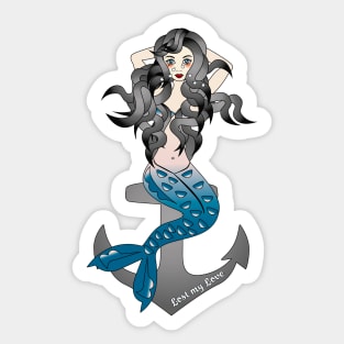 Crying mermaid - lost my love Sticker